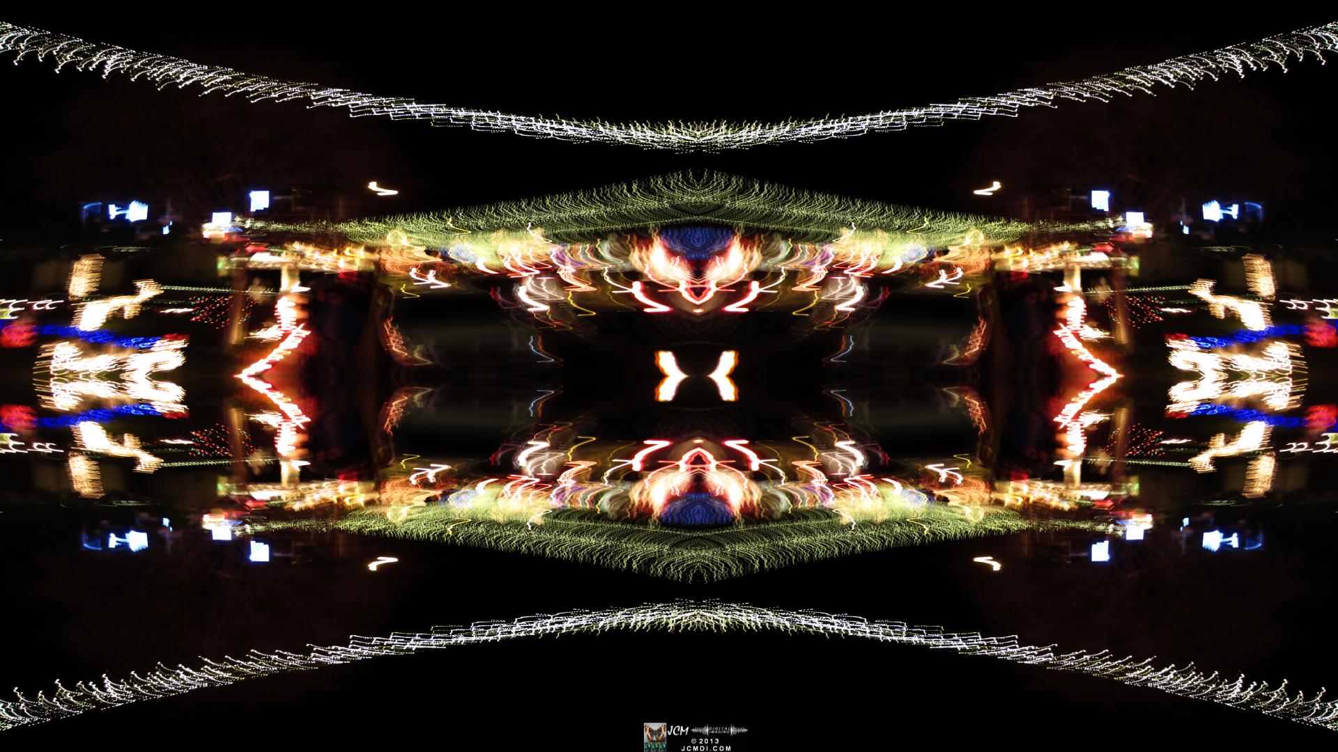 Wakefield Holiday Lightshow 2013 Quadroscopic long exposure artwork